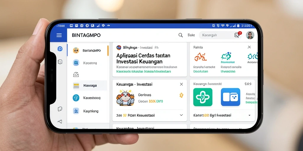 Tampilan antarmuka BINTANGMPO yang informatif dan menarik.