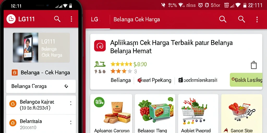 Tampilan antarmuka LG111 yang intuitif dan mudah digunakan.