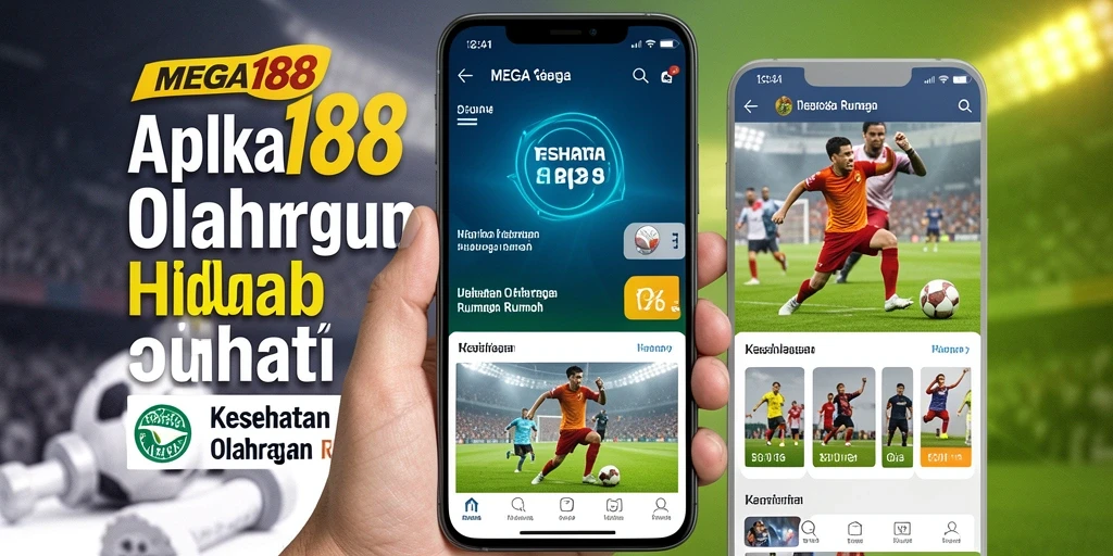 Tampilan antarmuka MEGA188 yang menarik untuk olahraga rumah.