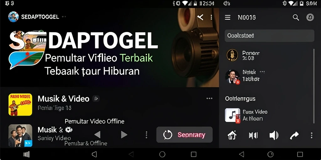 Antarmuka SEDAPTOGEL yang intuitif dan mudah digunakan.