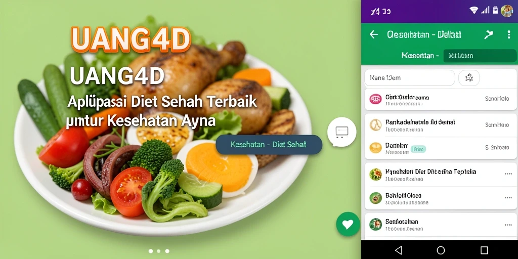 Antarmuka pengguna UANG4D yang menarik untuk diet sehat.
