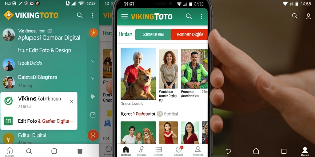 Antarmuka pengguna VIKINGTOTO yang modern dan intuitif.